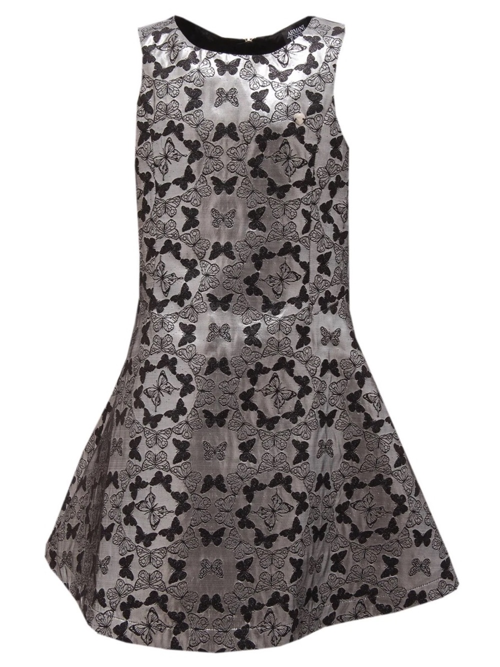 NWT Armani Junior Metallic Butterfly Jacquard Party Dress Girls Size 10A